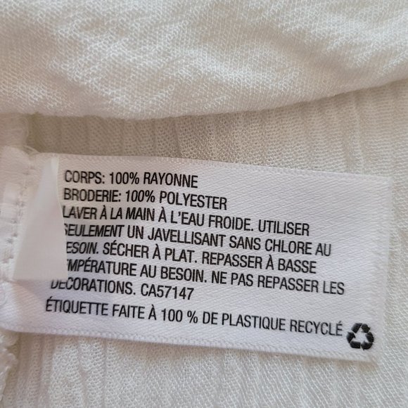 Xhilaration Boho Crop Tank Southwest Embroidery Gause Loose Button Back Target - Picture 5 of 6